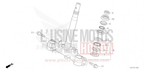 TIGE DE DIRECTION NSC110M de 2021